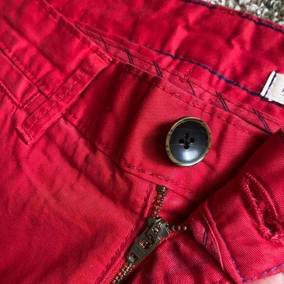 Tom Tailor Marvin Slim Red Pants Mens Size 32x32 - Picture 6 of 7